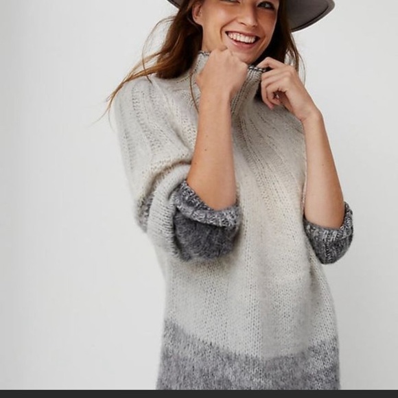 Perri Gray Ombre Oversized Gray Tunic 